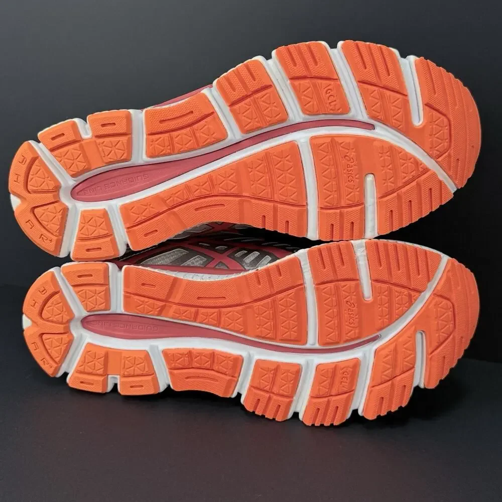 ASICS Gel-Neo33 2 Women’s Size 7.5 Gray Orange Running Shoes Pre-owned Excellent